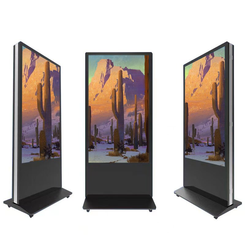 LCD Commercial Advertising Display Screen 43"55'' Double Sided Screen Lcd Digital Advertising Media Player for video publish