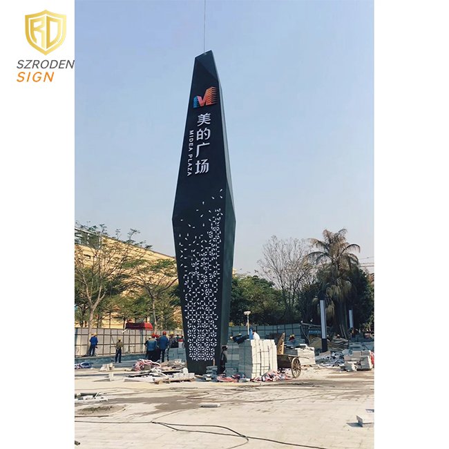 Outdoor Lighting Metal Petrol Station Roof Signboard Led Advertising Gas Station Design