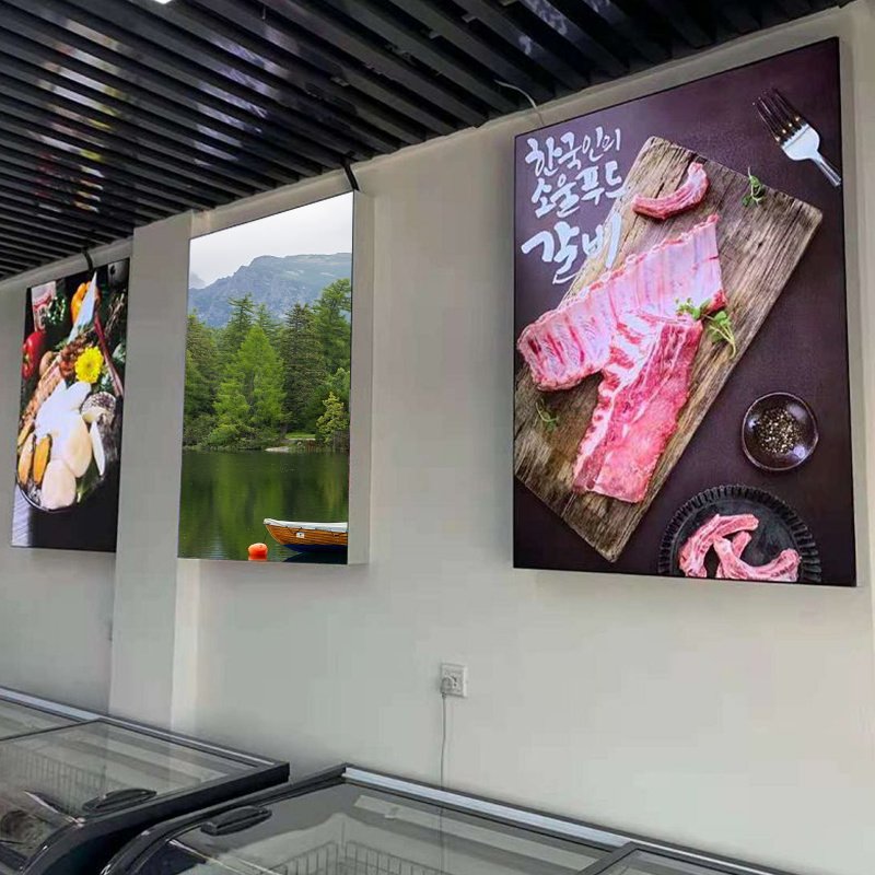Fabric Box Deep Lightbox Lcd Digital Menu Board Light Signs Advertising Picture Frame