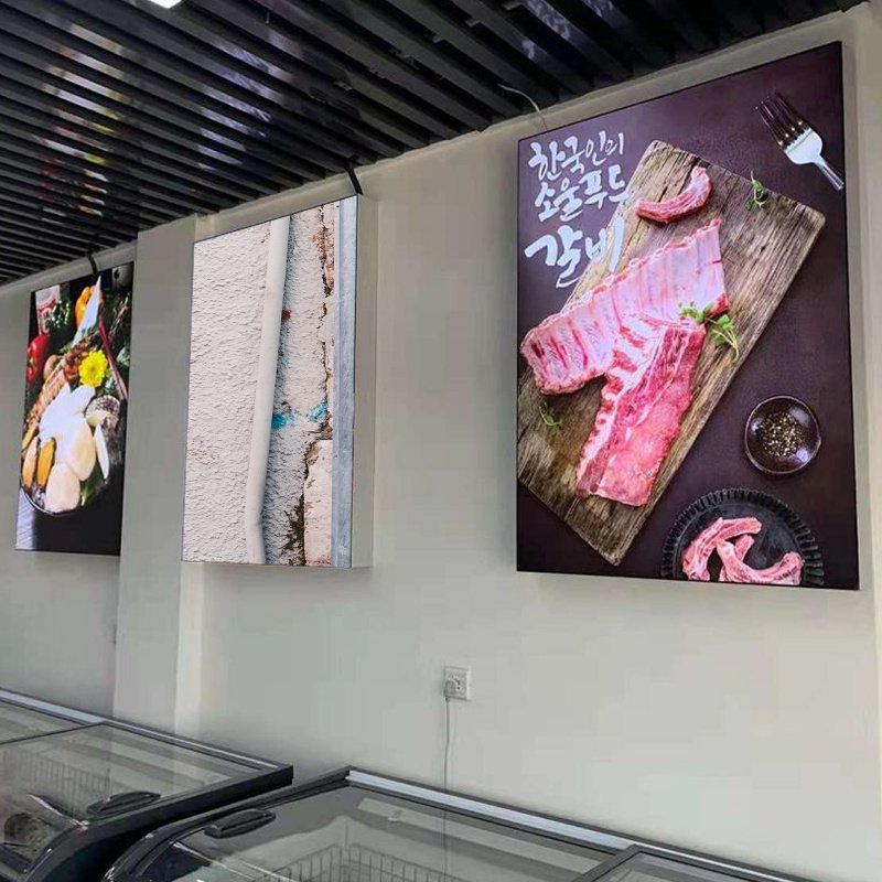 Fabric Box Deep Lightbox Lcd Digital Menu Board Light Signs Advertising Picture Frame