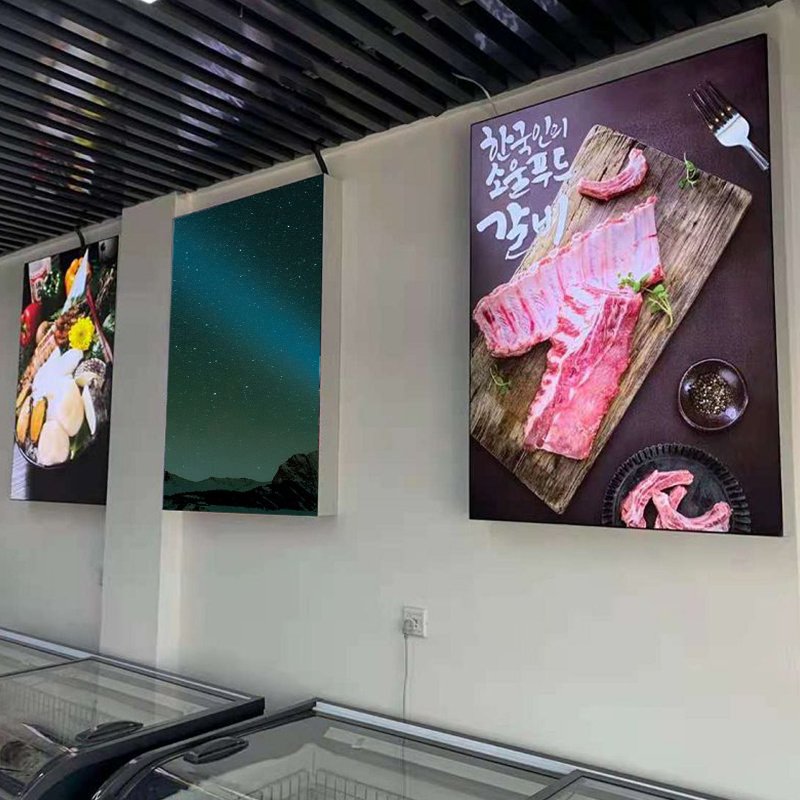 Fabric Box Deep Lightbox Lcd Digital Menu Board Light Signs Advertising Picture Frame
