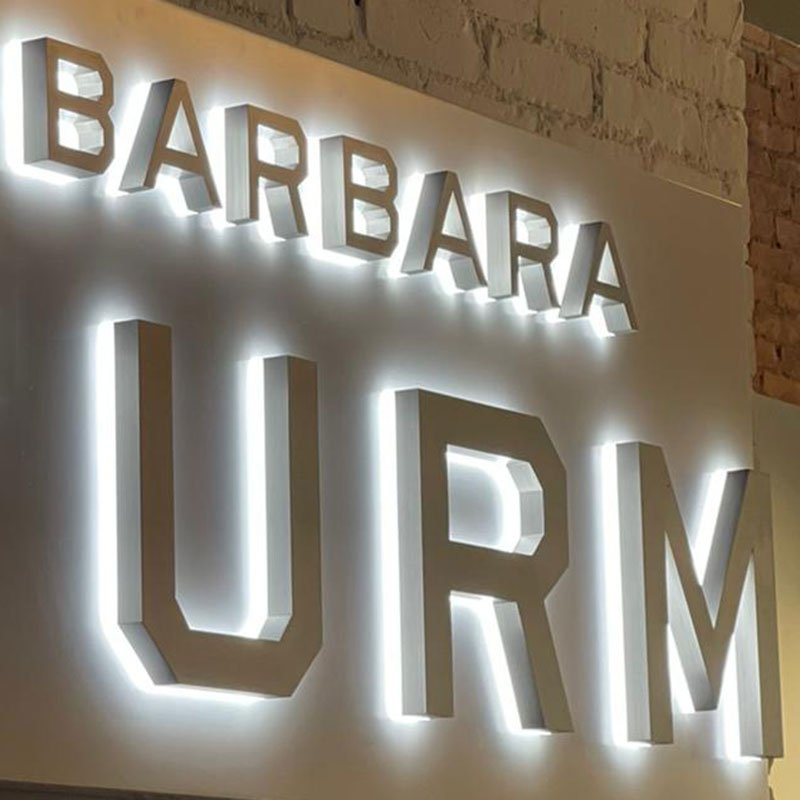Beauty Studio Logo Custom Led Light Sign Backlit Led Luminous Character Advertising Shop Name Board 3D Letter Sign Board