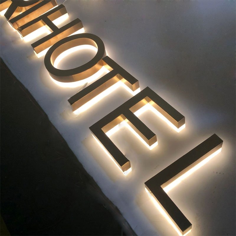 Beauty Studio Logo Custom Led Light Sign Backlit Led Luminous Character Advertising Shop Name Board 3D Letter Sign Board