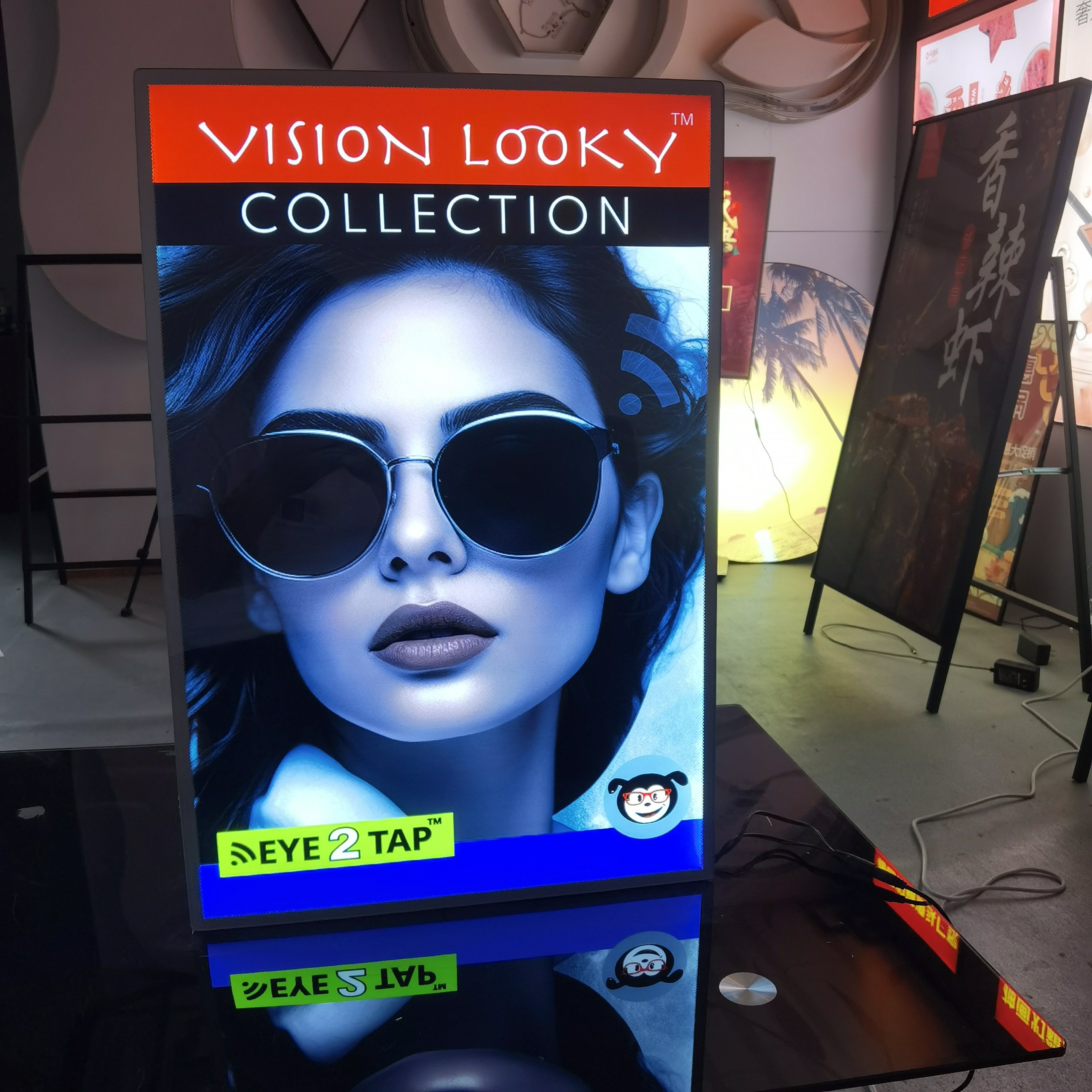 LED Slim Panel Light Box Rectangle Shape Square Advertising Frame Outdoor Poster Aluminium Sign Board Illuminated Signboard