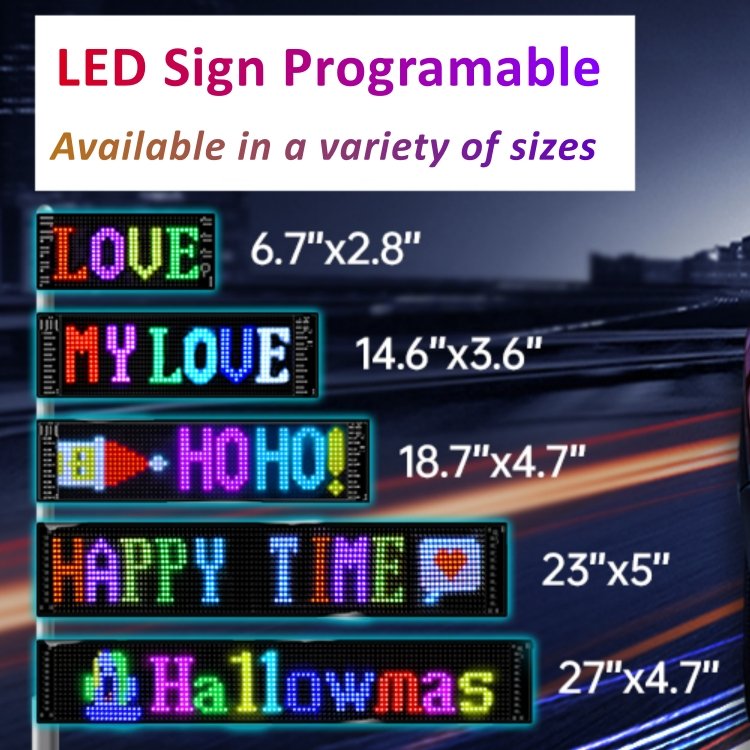 Mini Flexible Led Panel Rgb Color Soft Electronic Signs Led Module Mobilephone Control Advertising Board For Car