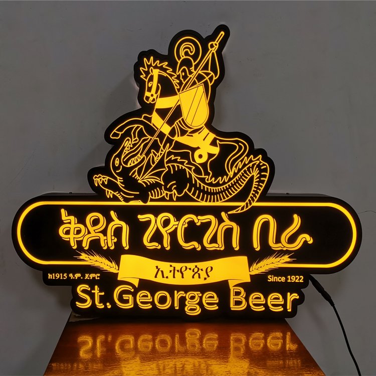 New fashion led stainless steel fabric lightbox LED letter lightbox outdoor shop store custom led sign for business lightbox