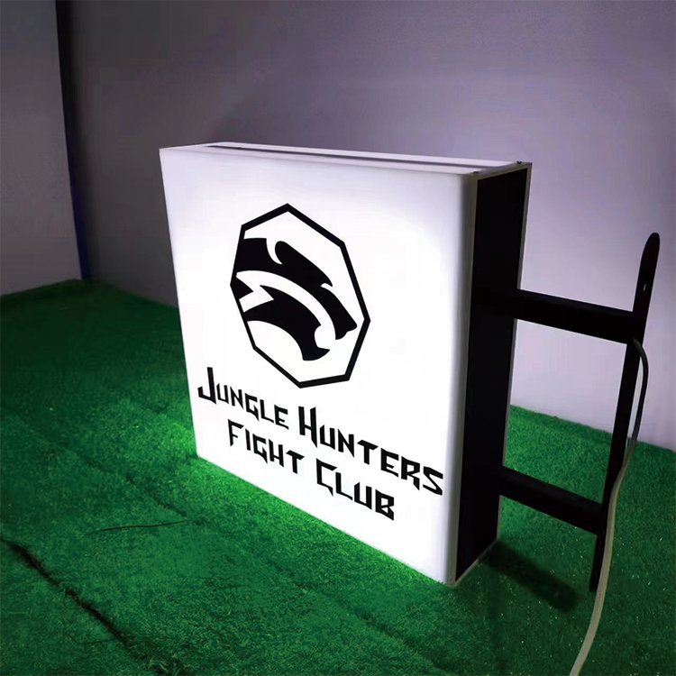 New fashion led stainless steel fabric lightbox LED letter lightbox outdoor shop store custom led sign for business lightbox