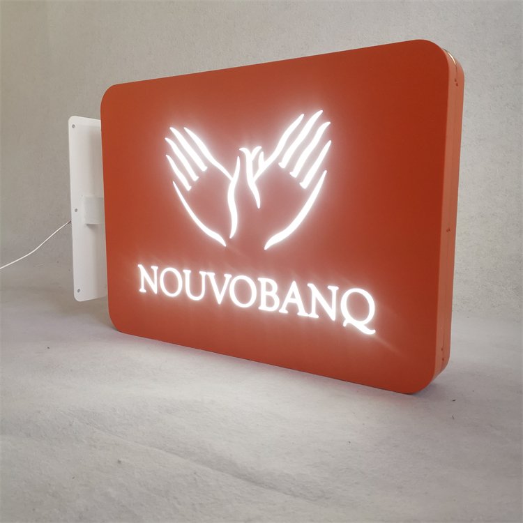 Custom Advertising Light Box Coffee shop sign outdoor Led advertising boards acrylic light box
