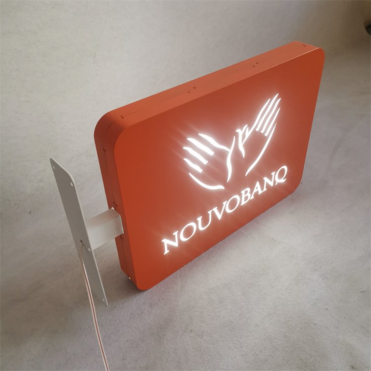 Custom Advertising Light Box Coffee shop sign outdoor Led advertising boards acrylic light box