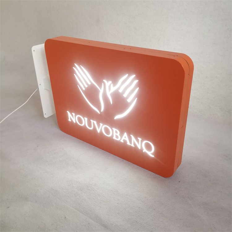 Custom Advertising Light Box Coffee shop sign outdoor Led advertising boards acrylic light box
