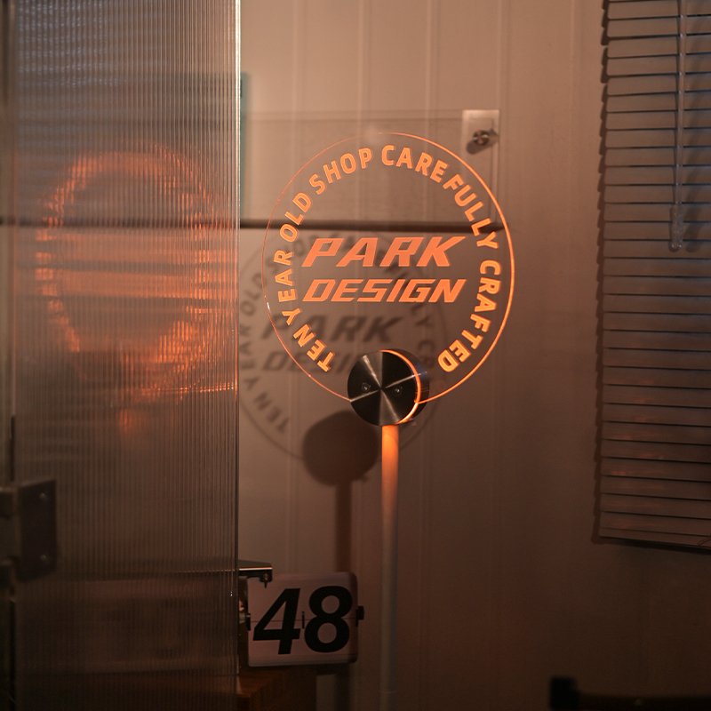 Store Creative Display Logo USB Charging Glow Floor Sign Content Customization