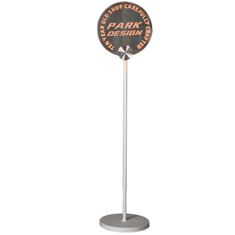 Store Creative Display Logo USB Charging Glow Floor Sign Content Customization