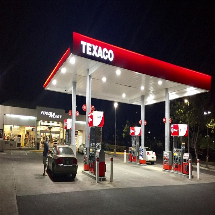Filling Station Signage Sign Advertising Illuminate Free Standing Pylon Sign Boards