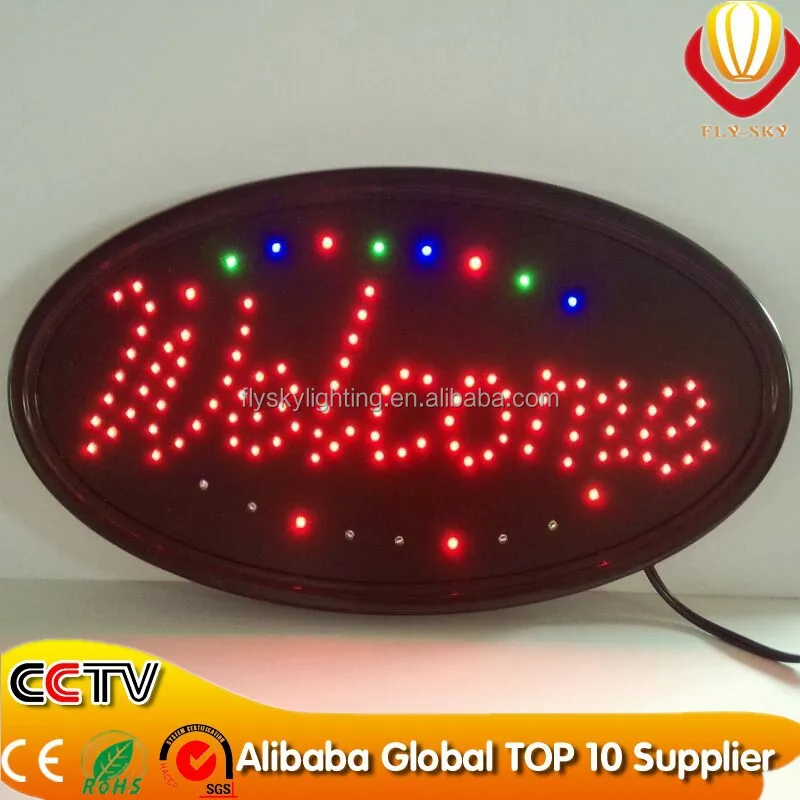 Neon Sign OPEN LED Business Open Sign Advertisement Board Electric Display Sign Two Modes Flashing Steady Light