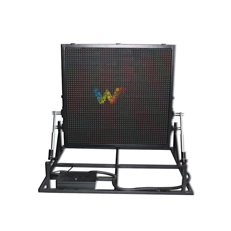 Shenzhen Solar folding car LED advertising screen portable vms mobile variable information sign with trailer traffic display