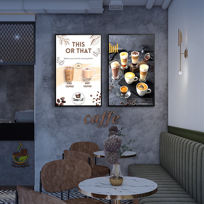 Advertising Poster LED ultra-thin light box pull out poster luminous billboard menu light box board