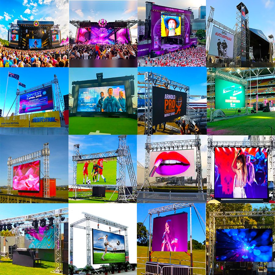 576*576mm Easy Installation High Strength Empty Cabinet for Indian Market Indoor/Outdoor Rental/Fixed LED Video Wall Screen