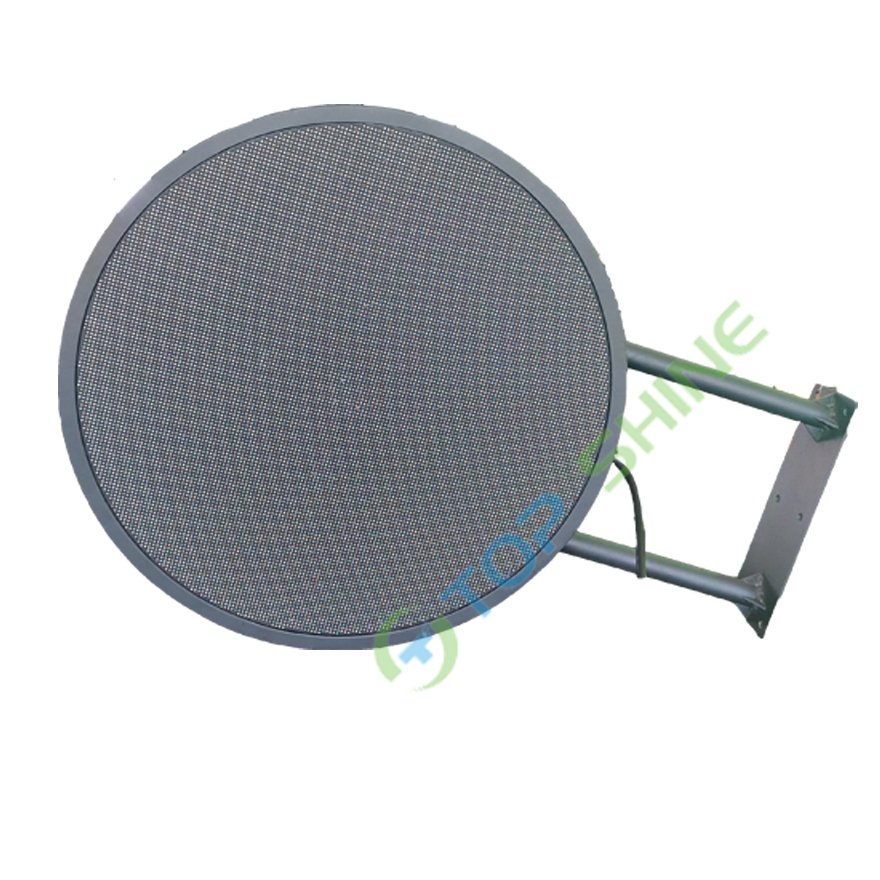 Outdoor customized round advertising board dual sides diameter 0.6m P4.28 3840Hz circular LED brand logo display