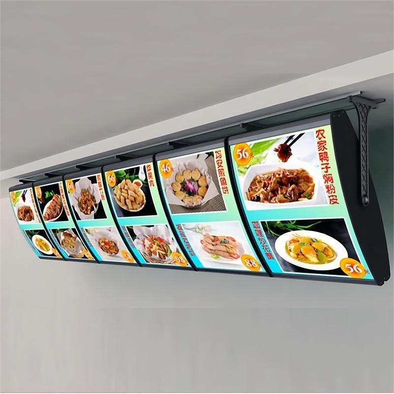 High quality custom food truck billboard Restaurant display board menu board ultra thin led advertising light box