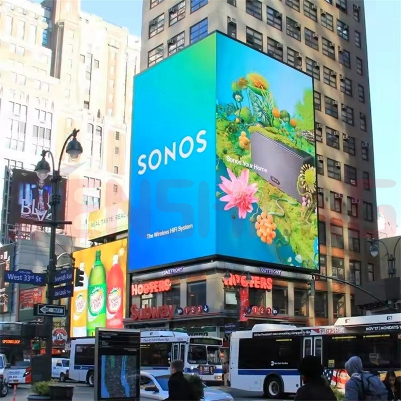 China Outdoor P8 LED Panel Screens Board Street Advertising Digital Signage Display Wall Airports Retail Stores Shopping Malls