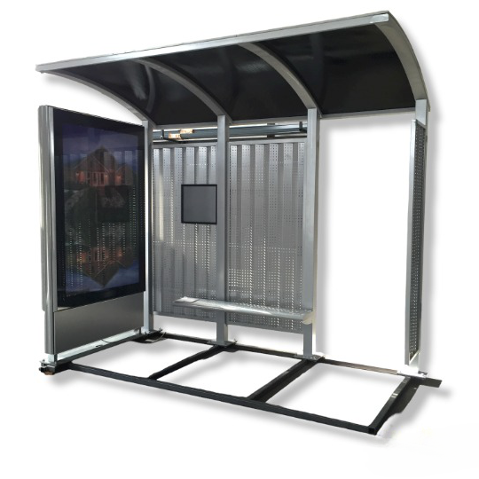 Standard Bus Shelter Advertising Bus Stop Stainless Steel Bus Shelter Best High Quality NEW