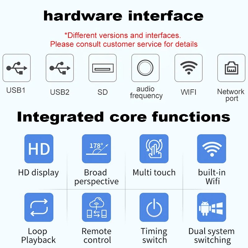 LuxGaze Floor Stand Lcd Touch Screen Advertising Display 55 Inch Smart Kiosk Vertical LCD Interactive Panel Digital Signage
