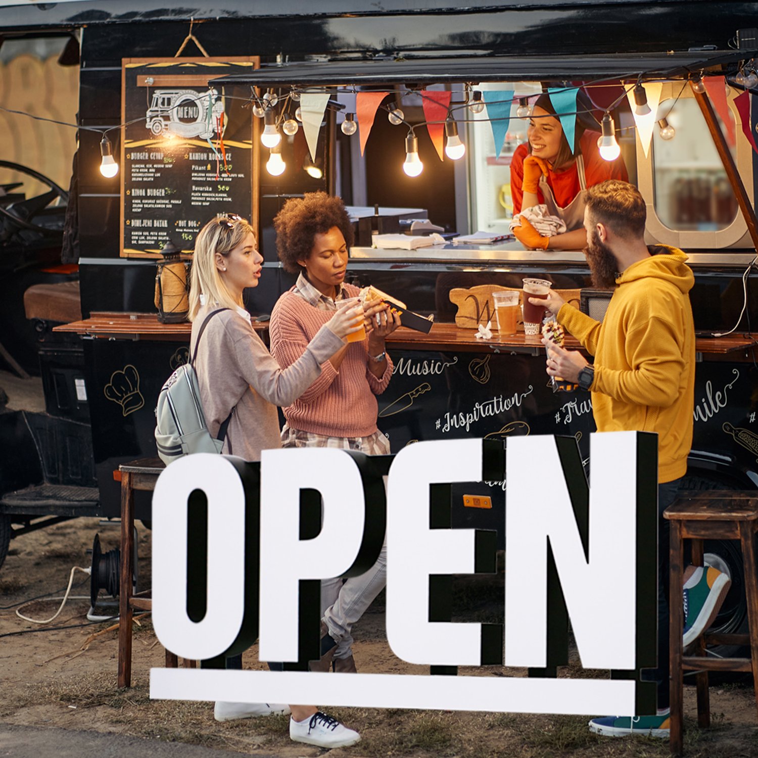 OPEN Sign board signage advertising outdoor Smoke Shop Led Open Signs For Business