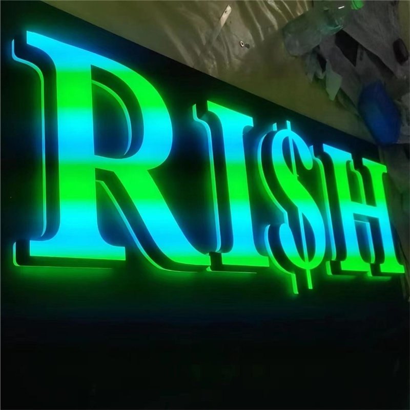 Outdoor Aluminium Illuminated Led Channel Sign Advertising Illuminate Sign Led Sign Board for Shop Hanging Transformer