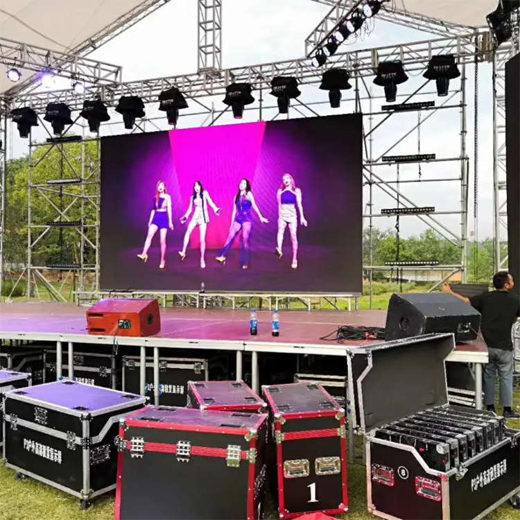 Wholesale 500x500 P3.91 P4.81 board rental cabinet 500x1000 outdoor panel advertising screen led outdoor display