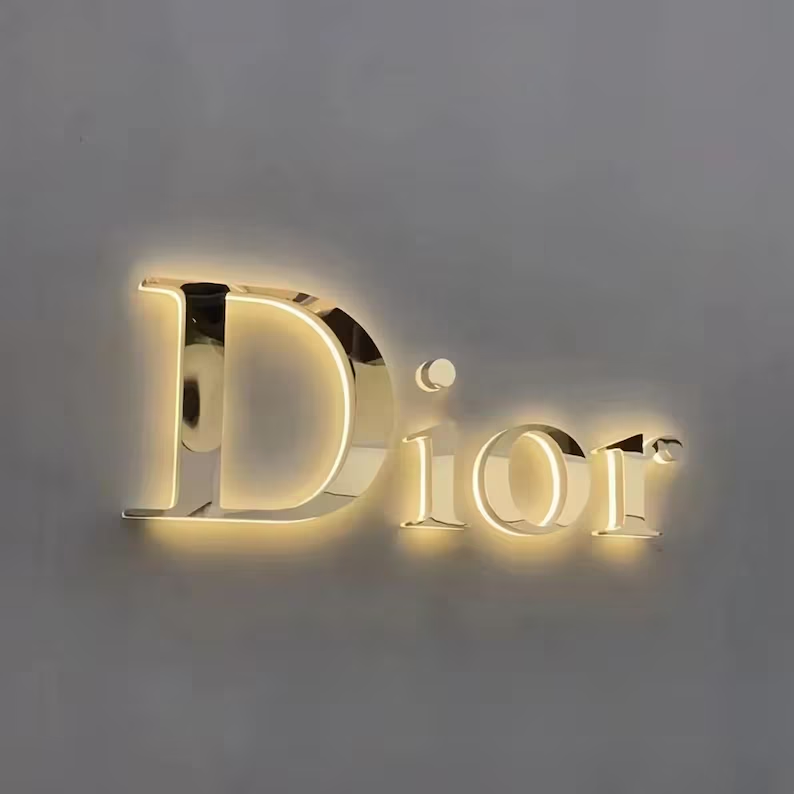 led outdoor business sign board led sign outdoor advertising metal letters logo wall store front sign