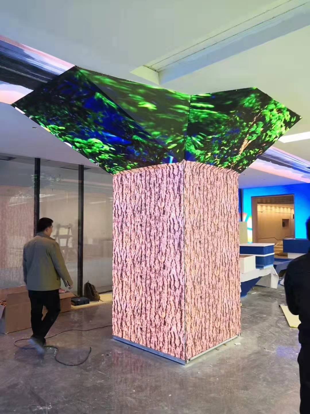 P2 Indoor Special-shaped screen Irregular module size customization led pantalla screen