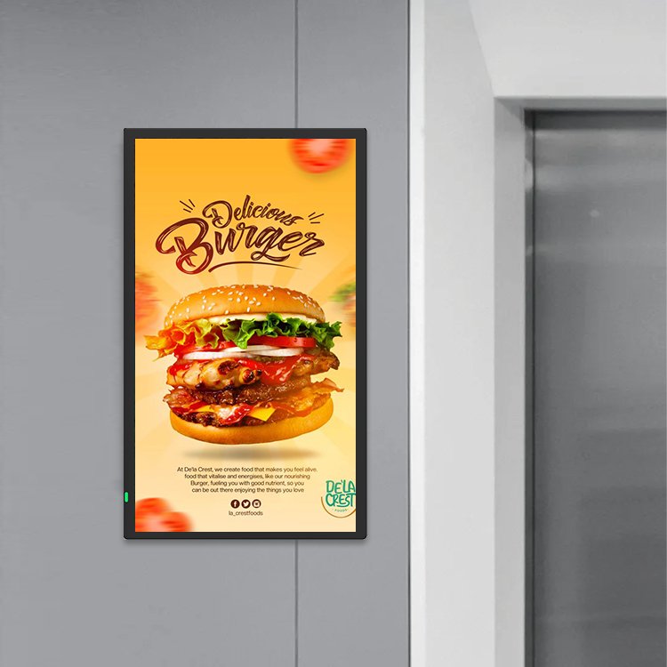 Economic And Efficient 21.5 32 43 50 55 inch Wall Mounted Digital Signage Led Advertising Display Light Lcd Board