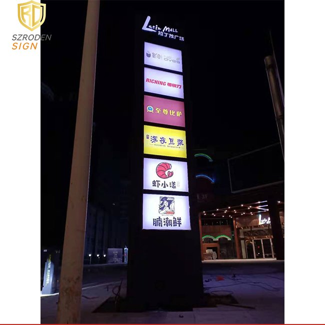 Advertising Signboard Good Quality Pylon Sign Permit Wayfinding Led Pylon Sign Screen
