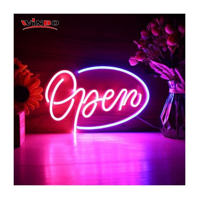 Dropshipping Free Design Custom Led Neon Light Name Custom Drop Shipping open advertisement board neon sign