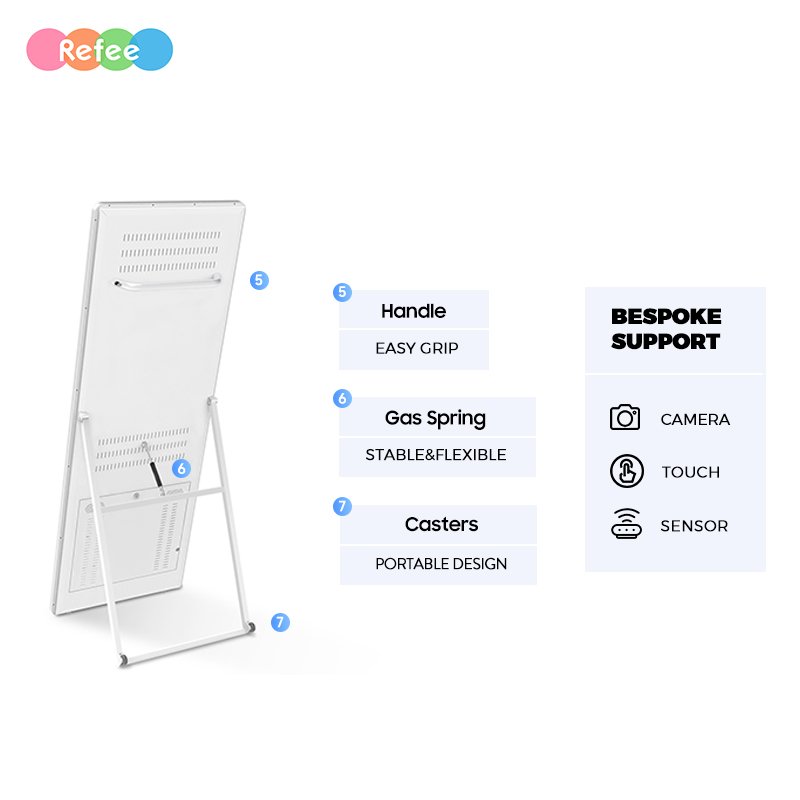 Refee Good Quality lcd Advertising Sign Boards foldable portable digital signage