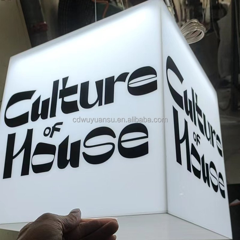 HONGSEN Custom Advertising Light Box Coffee shop sign Led boards luminous acrylic light box