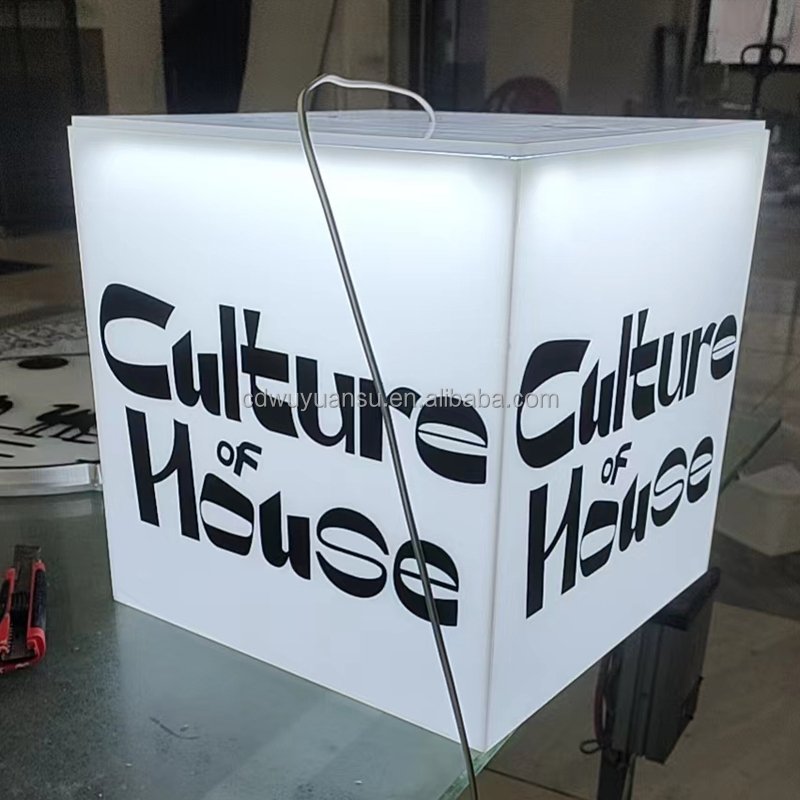 HONGSEN Custom Advertising Light Box Coffee shop sign Led boards luminous acrylic light box