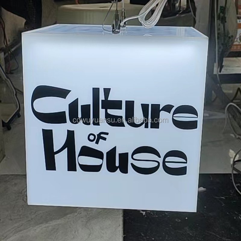 HONGSEN Custom Advertising Light Box Coffee shop sign Led boards luminous acrylic light box