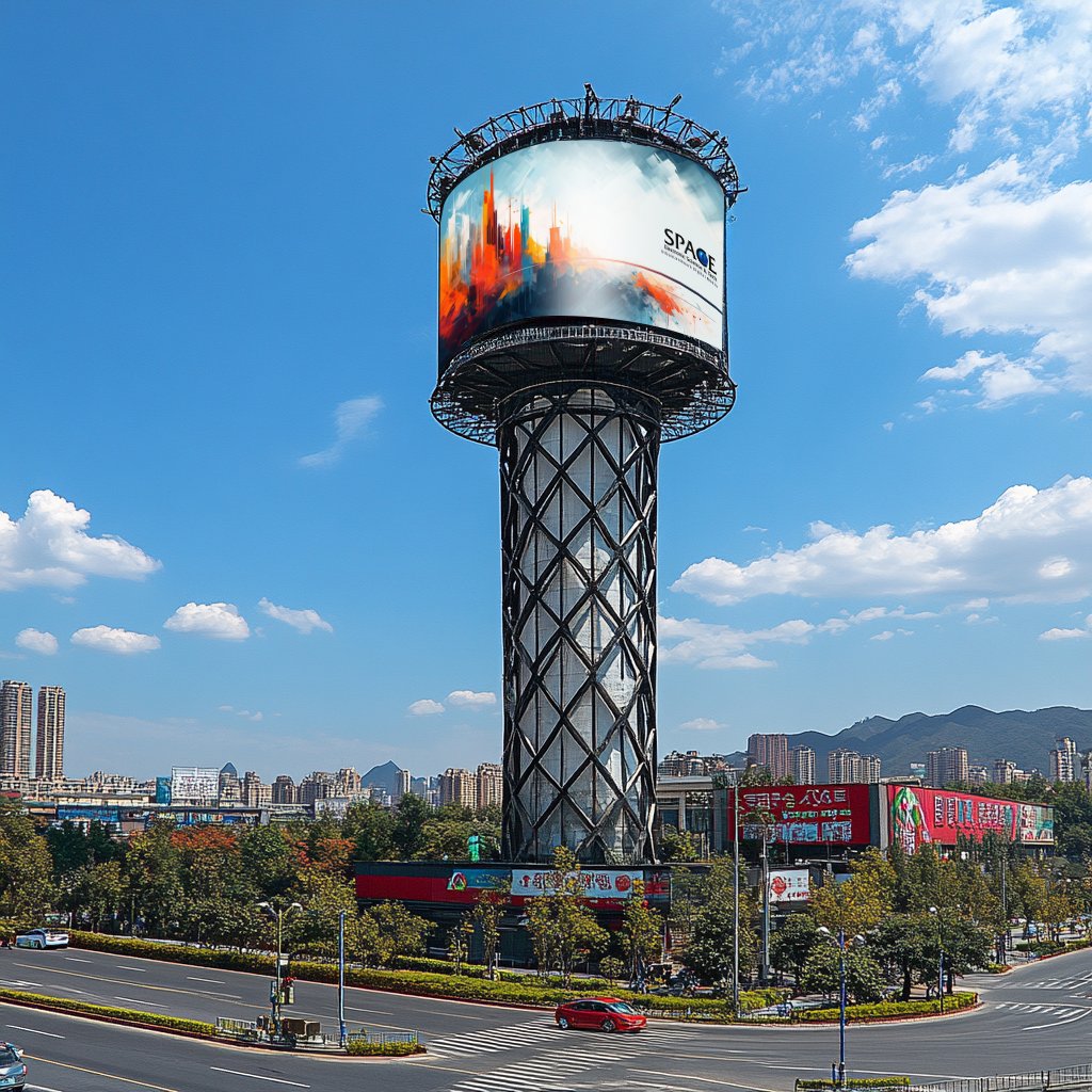 High-quality Outdoor Large Pillar Billboards Outdoor Billboards Billboards