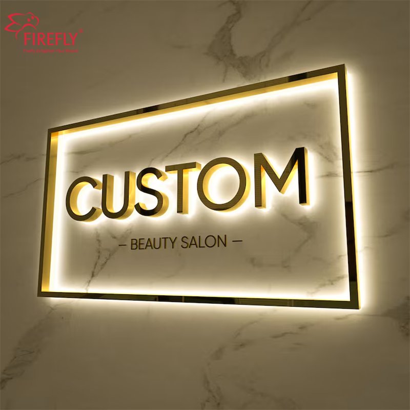 Custom Business Logo 3D Metal LED Letters Sign Metal Led Illuminated Sign Led Sign Board for Advertising