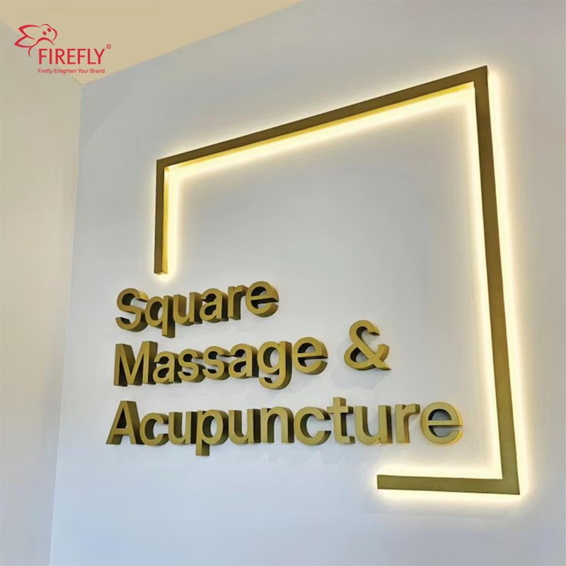 Custom Business Logo 3D Metal LED Letters Sign Metal Led Illuminated Sign Led Sign Board for Advertising