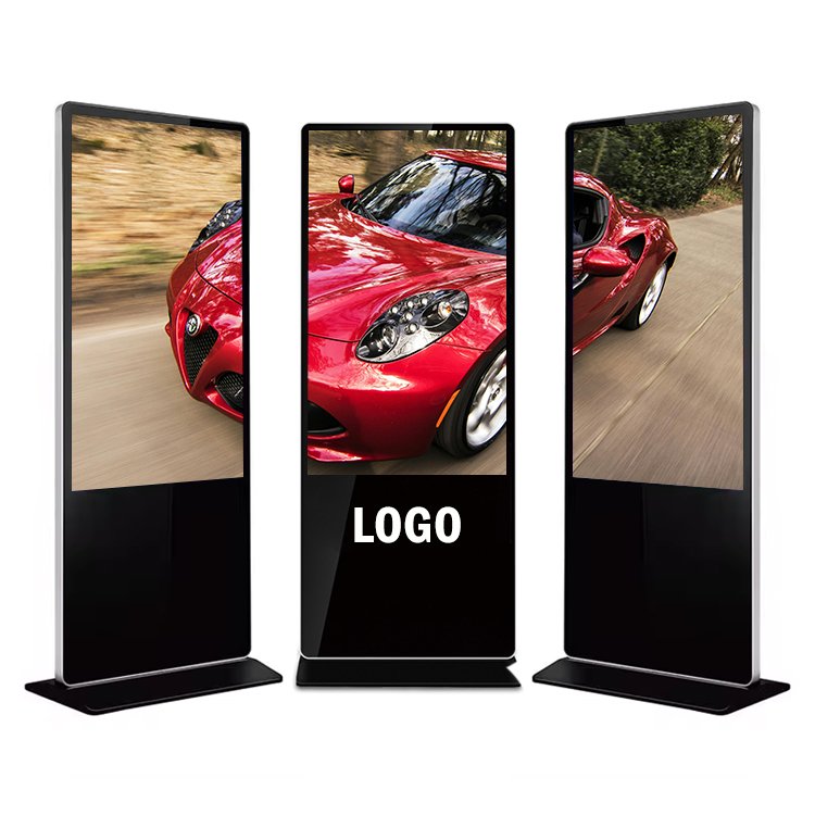 32 Inch 4k Floor Standing Type Indoor Lcd Advertising Player Equipment Stand Totem Digital Signage Display