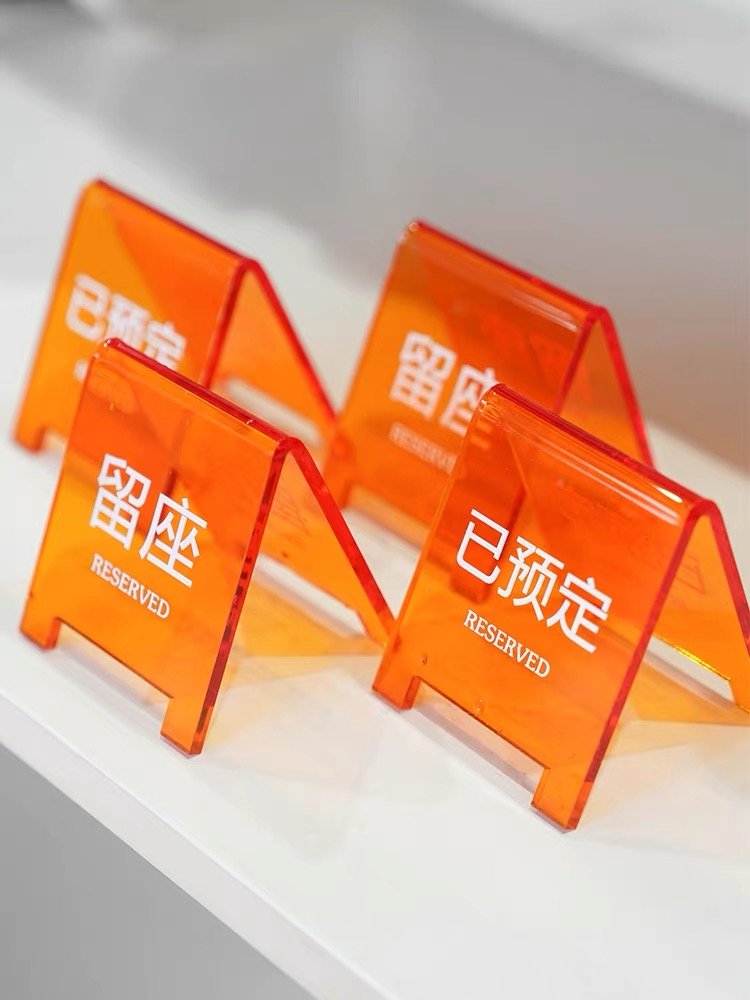 Factory Custom Direct Sales Personalized Desktop Display Holder Board Acrylic Showcase Menu Display Stand Advertising Signs