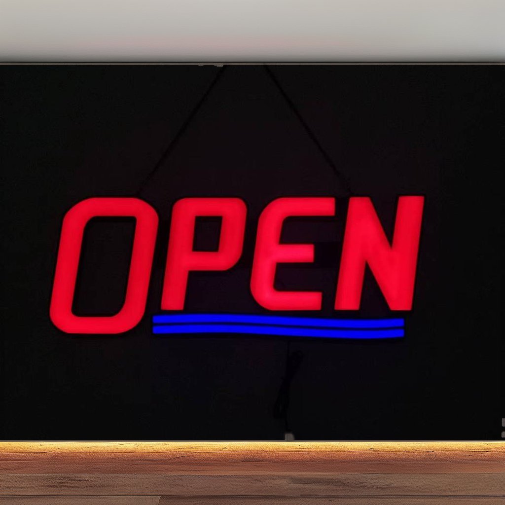 Hot Sales Fashionable Good Vibes Customize Slim Led Light Box Sign For Board Outdoor Advertising Business