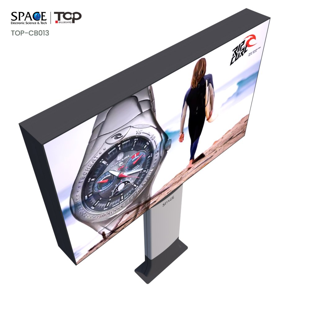 Golden Supplier Outdoor Billboard Advertising Customize OEM Aluminium Alloy Pole Light Box