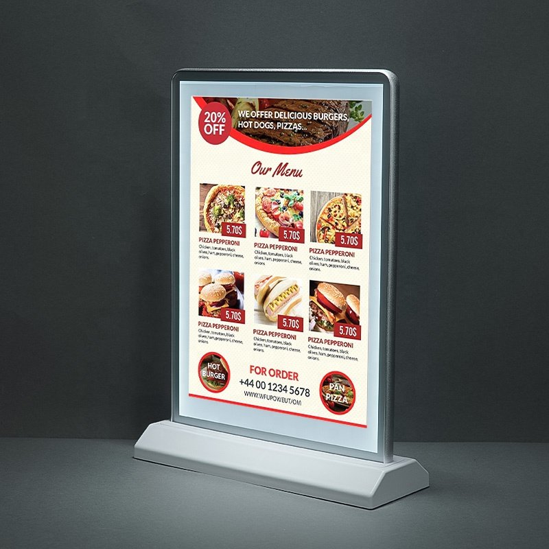advertising light boxes led battery hotel restaurant menu board led ultra thin light box battery