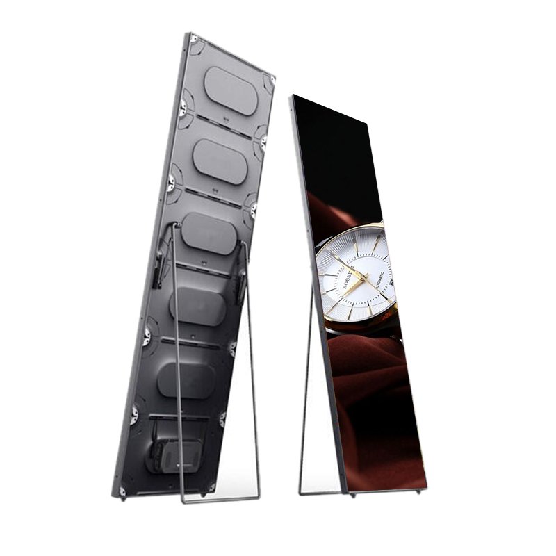 2023 New Design Cheap Indoor Outdoor Led Board Poster Display Stand P3.076 P2 P2.5 P4 Advertising Mobile Poster
