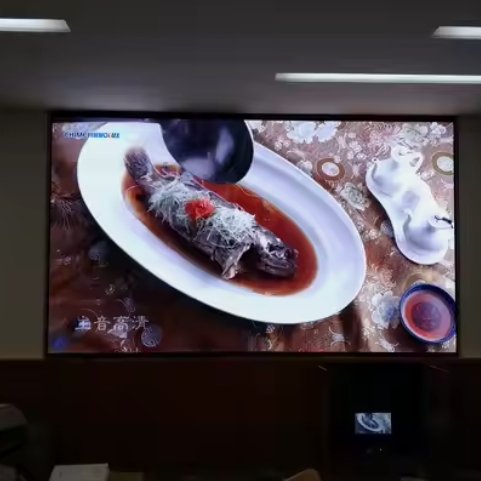 P1.25 P1.53 Waterfall Indoor Advertising Ultrathin Screen Flexible Led Screen For Office Background