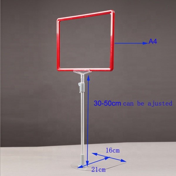 Meethope Supermarket Advertising Display A4 Frame Price Sign Board shelf talker for Promotion
