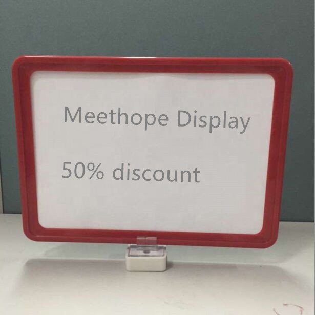 Meethope Supermarket Advertising Display A4 Frame Price Sign Board shelf talker for Promotion